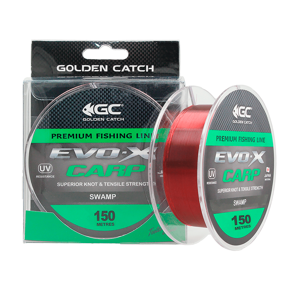 Golden Catch Nylon Line EVO-X Carp 150m Swamp