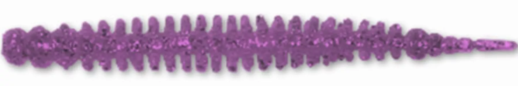 Силикон Crazy Ocean Sea Worm 2.5" (8шт) 109 Clear Purple Lame UV  (HF) 