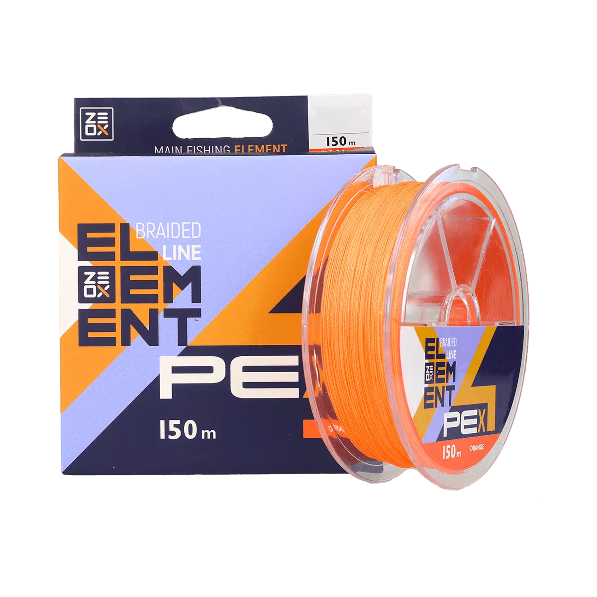 Шнур ZEOX Element PE X4 150м Orange