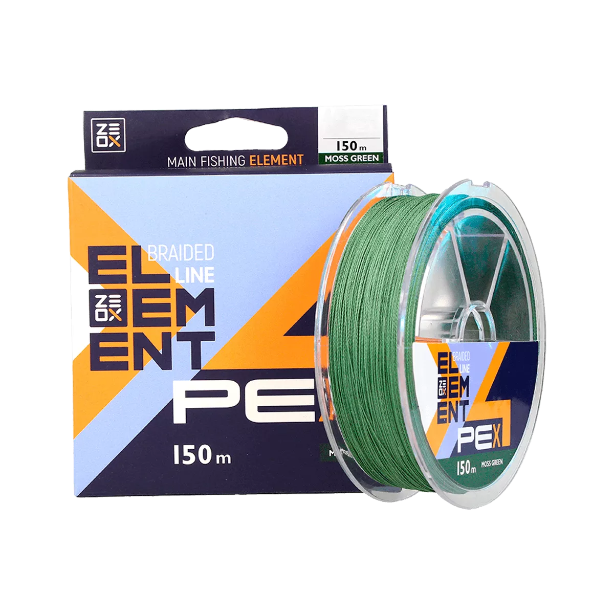 Шнур ZEOX Element PE X4 150м Moss Green