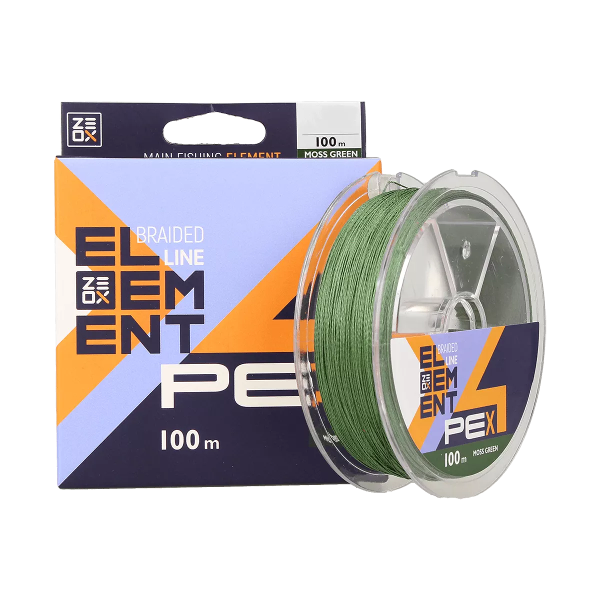 Шнур ZEOX Element PE X4 100м Moss Green