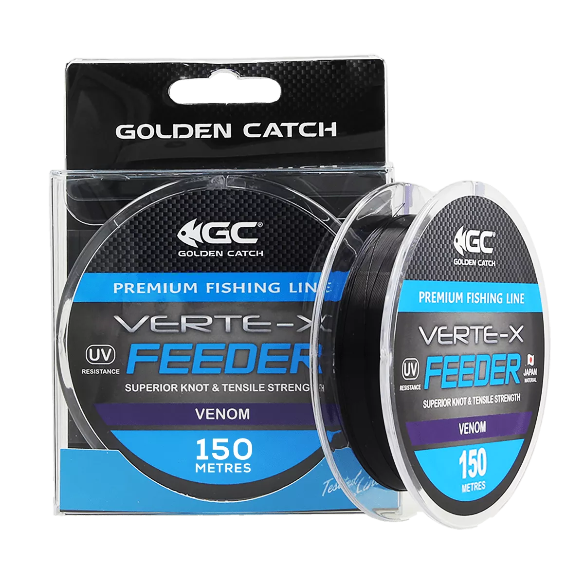 Волосінь GC Verte-X Feeder 150м Venom 0.370мм