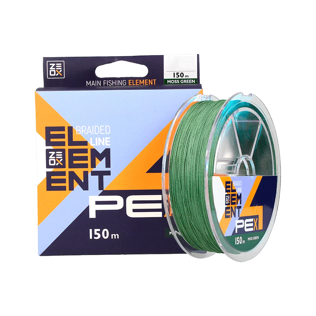 Шнур ZEOX Element PE X4 Moss Green 150м #1.2