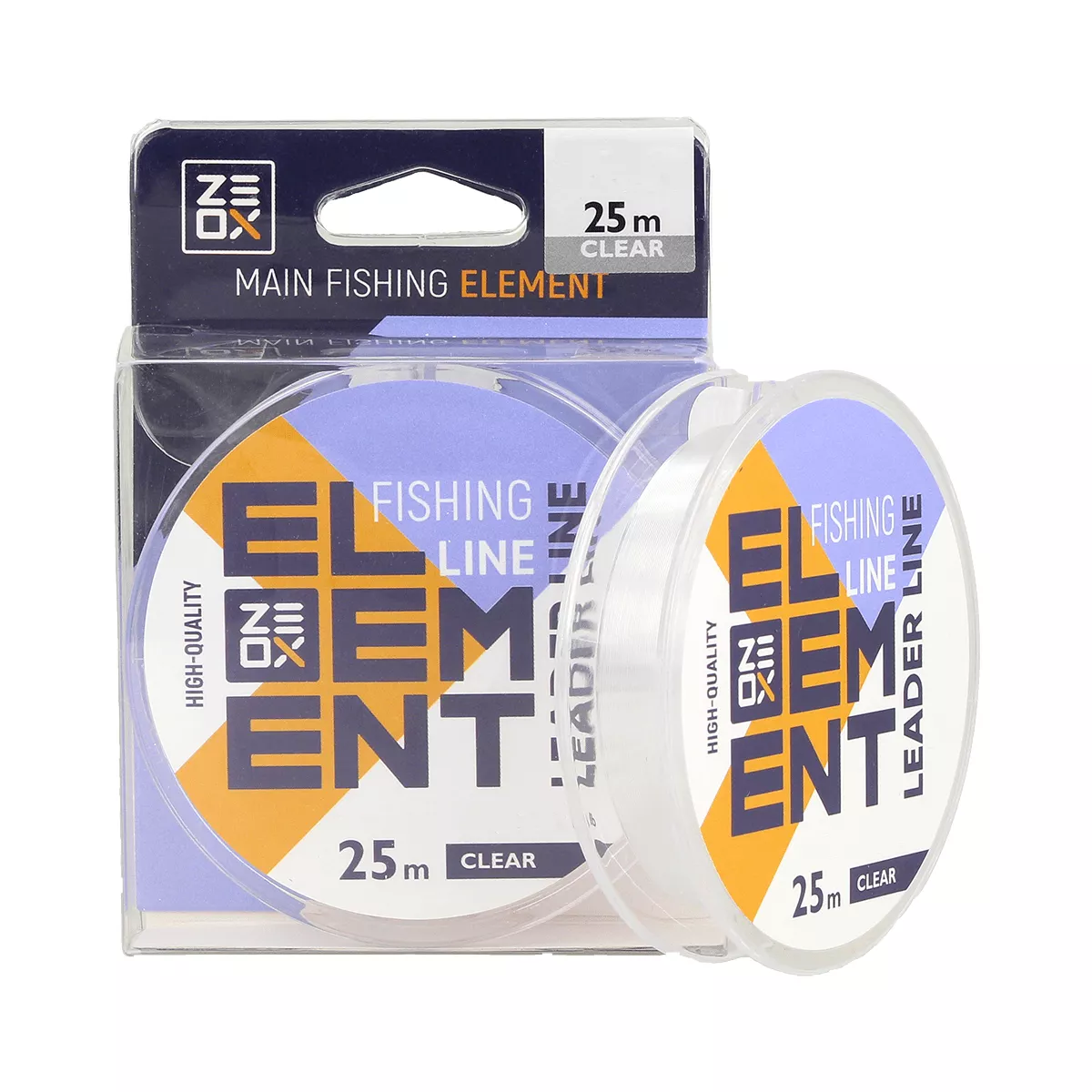 Волосінь ZEOX Element Leader Line 25м Clear 0.128мм