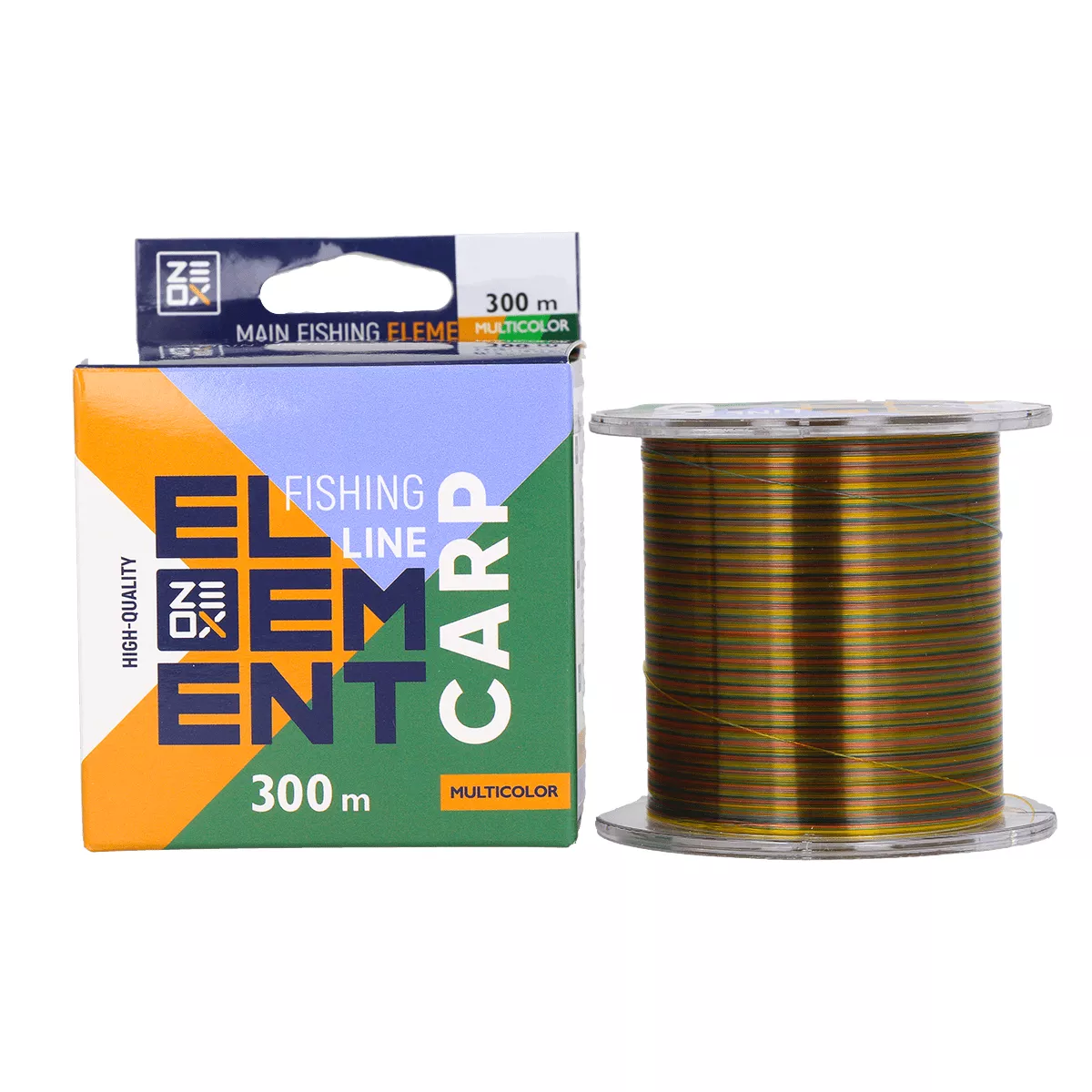Волосінь ZEOX Element Carp Line 300м Multicolor 0.405мм