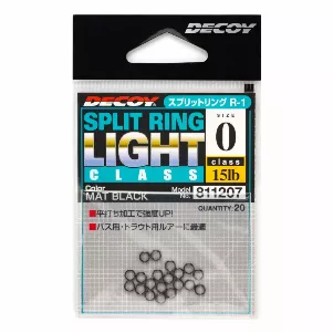 Заводное кольцо Decoy Split Light R-1 Mat Black
