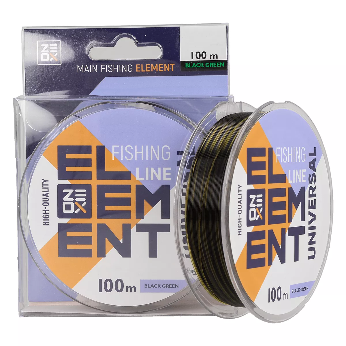 Леска ZEOX Element Universal Line 100м Black Green 0.350мм Леска ZEOX Element Universal Line 100м Black Green 0.350мм
