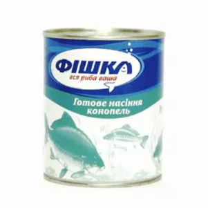 Прикормка Фишка Конопля готовые семена 400мл ж/б