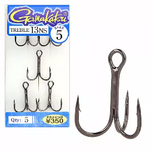 Крючок Gamakatsu тройник Treble 13NS