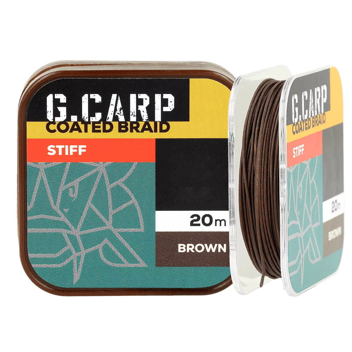Поводочный материал  в оплетке GC G.Carp Coated Braid Stiff 20м