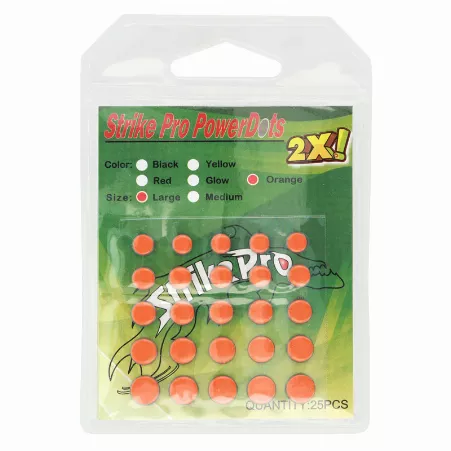 Утяжелитель Strike Pro Power Dots 2X Orange L для приманок (25шт)