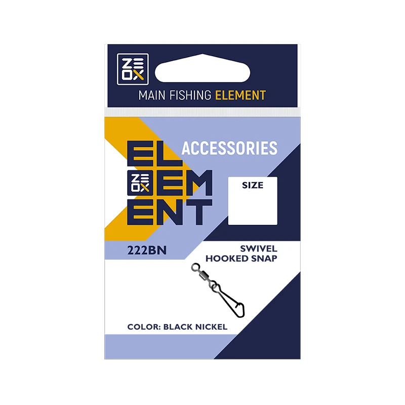 Застібка з вертлюгом ZEOX Swivel Hooked Snap 222BN - Фото №1