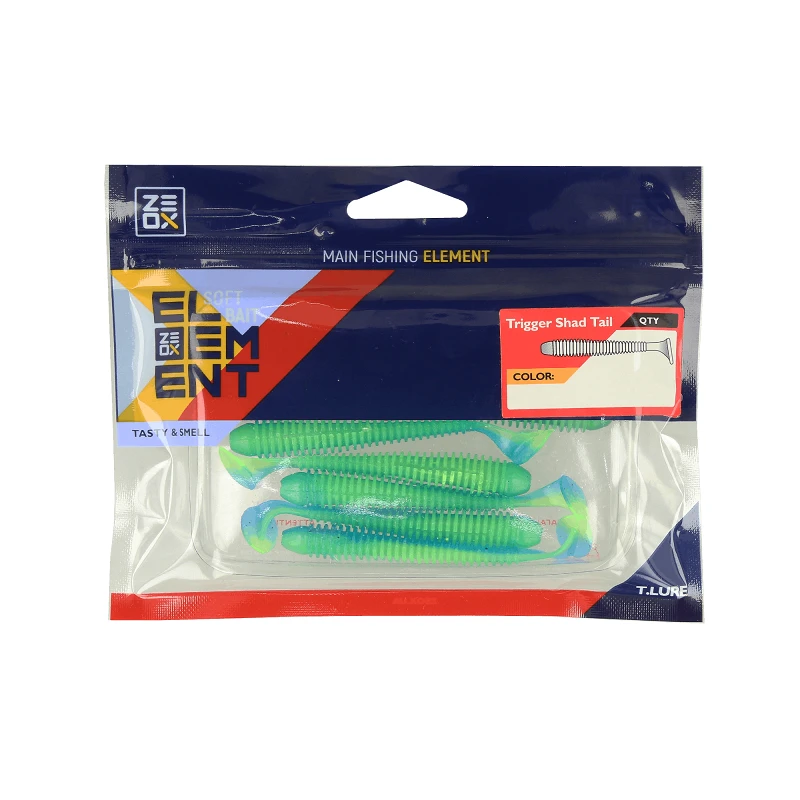 Силикон ZEOX Trigger Shad Tail 3.4" - Фото №1